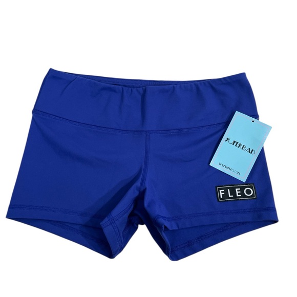 NWT FLEO Apex Contour Short 3" Mid Rise size Medium in Blue - Picture 2 of 5